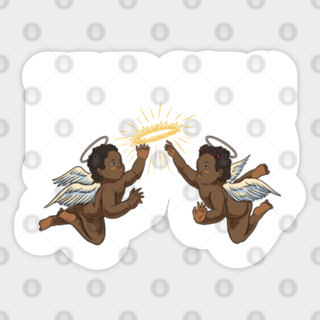 Drip God Angels Angels Sticker TeePublic